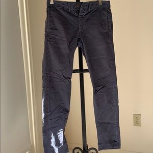 RRL Faded Blue Chinos 30x30 Tiny hole on leg